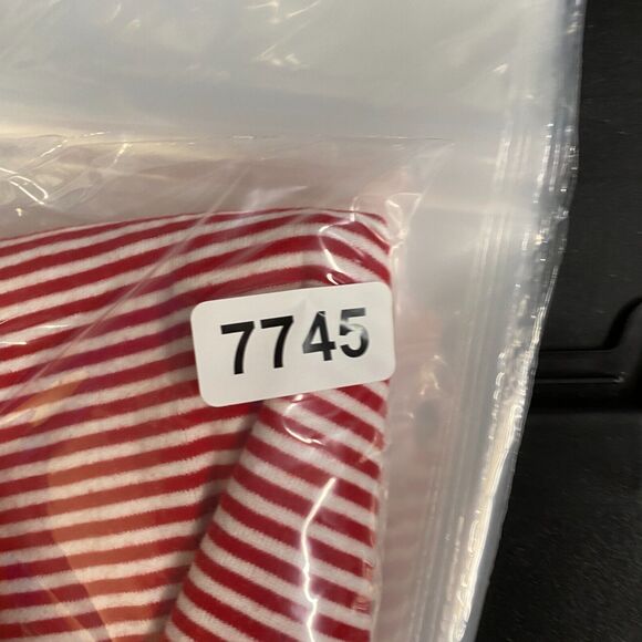 Chaps Activewear Tank Women S Small Red Striped Cotton Sleeveless Round Neck - Picture 9 of 9